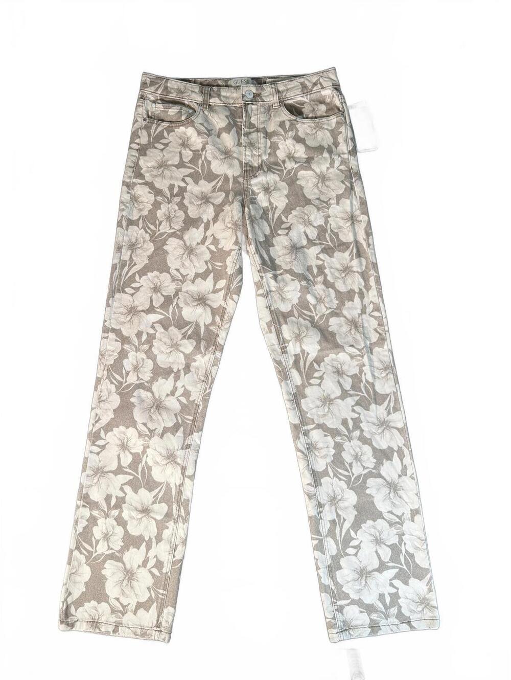 NWT Guess Party Time Tan Jeans Women's Size 28x29 Denim Pants - Picture 2 of 14